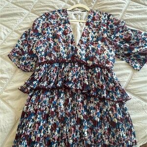 Ganni FW24 mini floral dress size 40